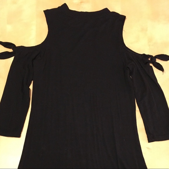 Aerie Black Tie Shoulder Dress - Picture 8 of 12